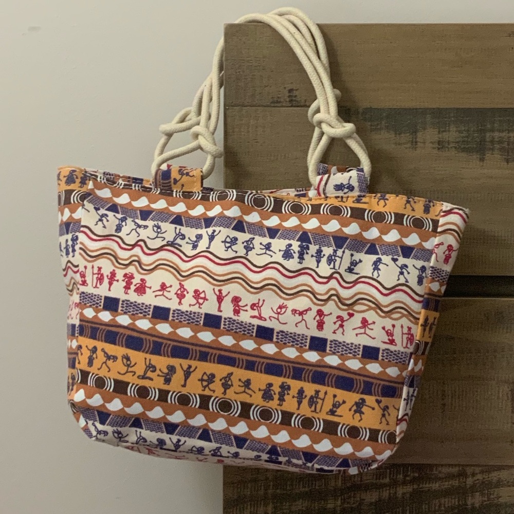 Printed Canvas Tote